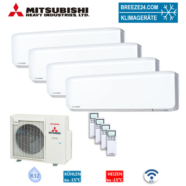 Mitsubishi Heavy Set 2 x SRK20ZS-WF + SRK25ZS-WF+ SRK50ZS-WF + SCM80ZS-W 2,0/2,5/5,0kW WiFi