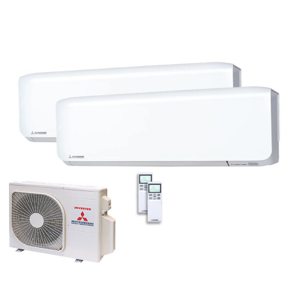 Mitsubishi Heavy Set 2 Wandgeräte SRK20ZS-WF + SCM40ZS-W  2,0/2,0 kW  WiFi R32