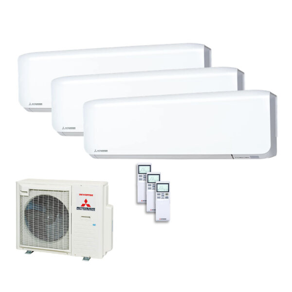 Mitsubishi Heavy Set 2 x SRK25ZS-WF + SRK50ZS-WF + SCM71ZS-W 2,5/2,5/5,0 kW WiFi | R32