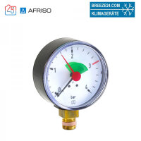 AFRISO Manometer HZ 63 - Anschluss radial 1/4 | 3/8"...