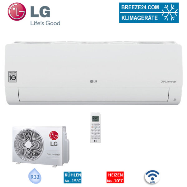 LG Set PC24ST NSK + PC24ST U24 Wandgerät Standard Plus WiFi 6,6 kW | Raumgröße 65 - 70 m² | R32