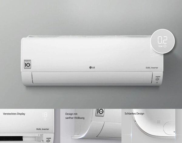 LG Set DC24RK NSK + DC24RK U24 Wandgerät Deluxe Dualcool 6,6 kW WiFi | Raumgröße 65 - 70 m² | R32