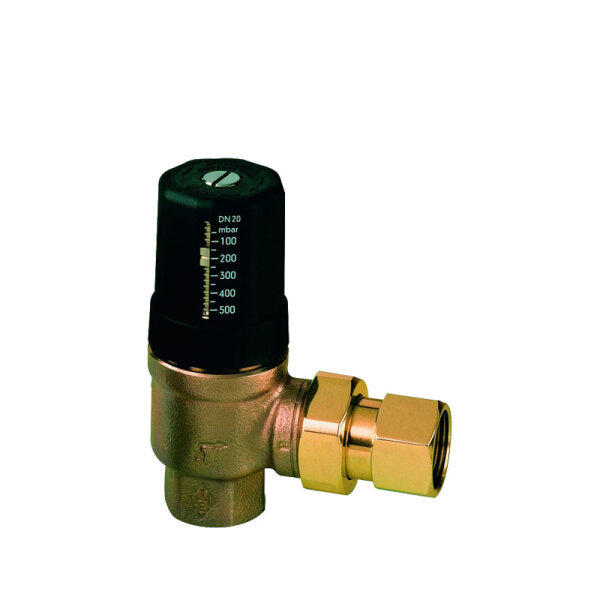 Heimeier Differenzdruck-Überströmventil | DN20 | DN25 | DN32 | 50 - 500 mbar | mit Anschlußverschraubung