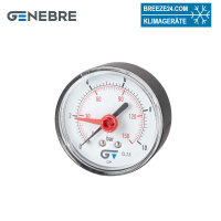 GENEBRE Manometer GRFMM6310H 63 mm | 0 - 10 bar |...