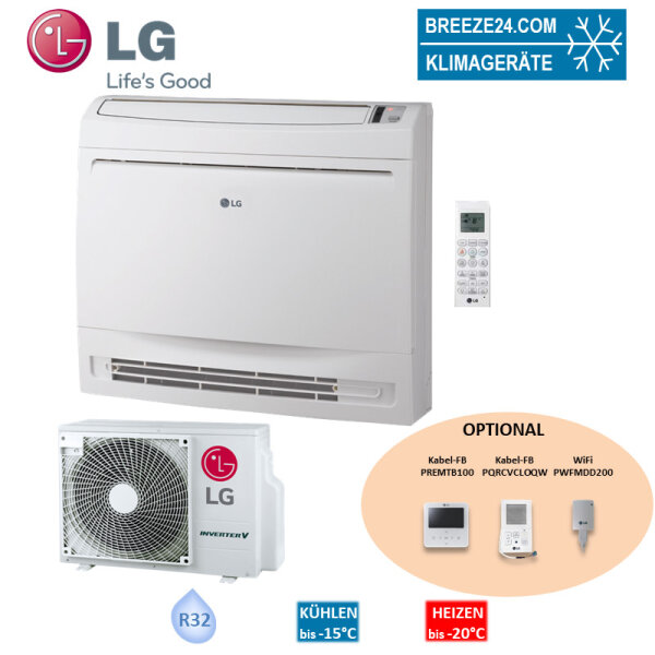 LG Electronics Set UQ18F NA0 + UUB1 U20 Truhengerät 5,0 kW Raumgröße 50 - 55 m² | R32