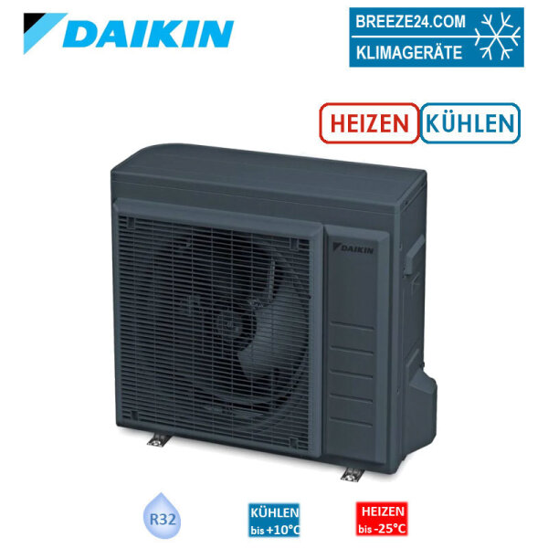 Daikin Altherma 3 R ERGA06EVH-CA Wärmepumpe | 6,0 kW | R32 | Anthrazitgrau | RAL 7016