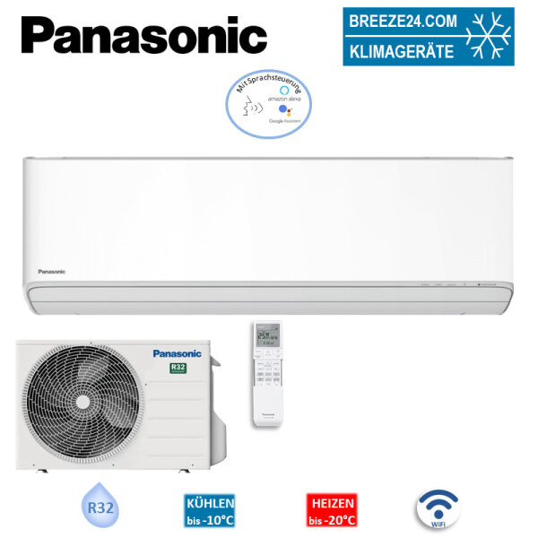 Panasonic Set CS-Z42CKEW + CU-Z42CKE WiFi Wandgerät Etherea 4,2 kW | Raumgröße 40 - 45 m² | R32