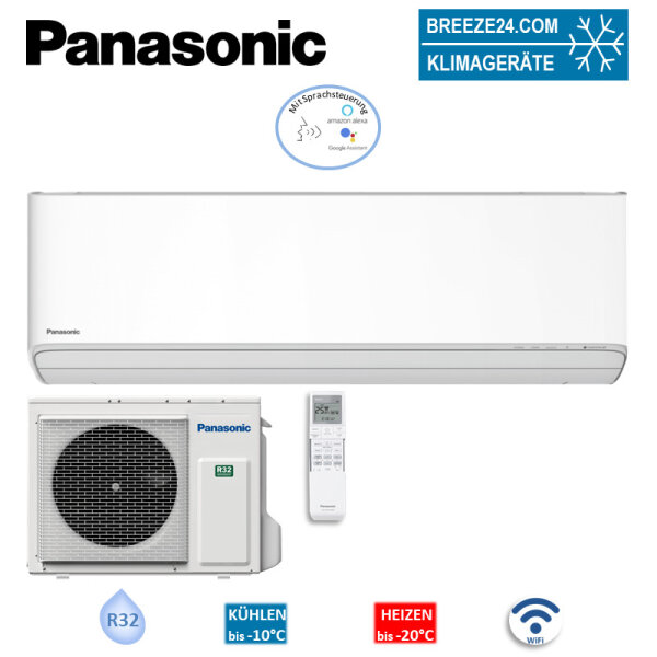 Panasonic Set CS-Z71ZKEW + CU-Z71ZKE WiFi Wandgerät Etherea 7,1 kW | Raumgröße 70 - 75 m² | R32