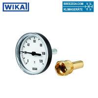 WIKA BZT6340 Bimetall-Thermometer 1/2" x 40 mm |...