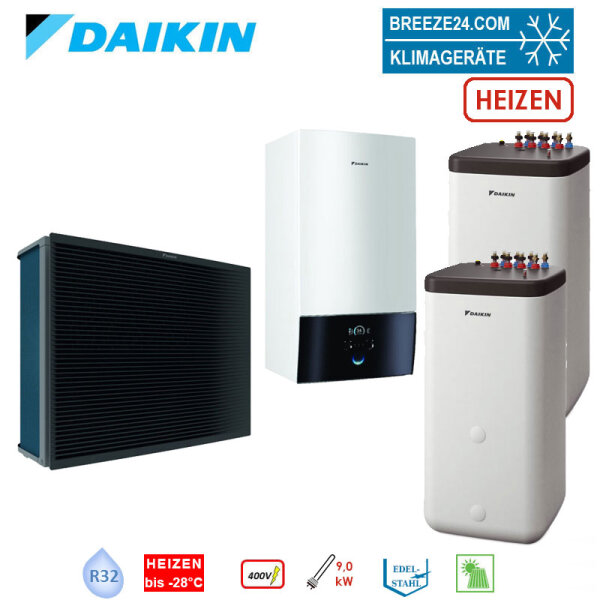 Daikin Altherma 3 H HT Set EPRA18DW17 + ETBX16E9W7 + 2 x EKHWP54419B + Hydromodul + Speicher 1.000L