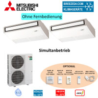 Mitsubishi Electric Set 2 x PCA-M125KA + PUZ-ZM250YKA2...