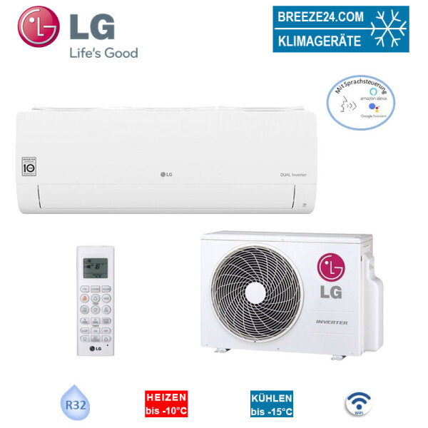 LG Set S24ET.NSKK Wandgerät WiFi + S24ET.U24  Außengerät 6,6 kW Standard zum Kühlen + Heizen R32