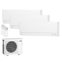 Mitsubishi Electric Set 3 Wandgeräte WiFi 2,5 kW 3 x...