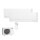 Mitsubishi Electric Set 2 Wandgeräte WiFi Kompakt 2,5/4,2 kW MSZ-AY25VGKP + MSZ-AY42VGKP + MXZ-2F53VF4