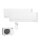 Mitsubishi Electric Set 2 Wandgeräte WiFi Kompakt 2,5 kW 2 x MSZ-AY25VGKP + MXZ-2F42VF4 Klimaanlage