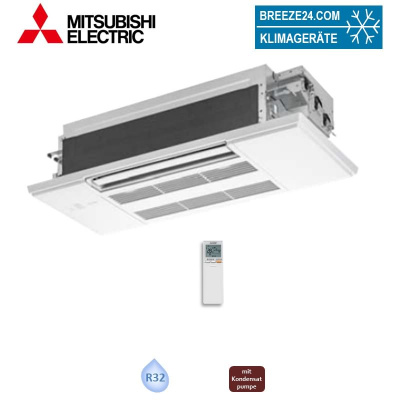 Mitsubishi Electric MLZ-KY20VG 1-Wege-Deckenkassette + Blende MLP-448W 2,0 kW R32/R410A (Nur Multisplit)