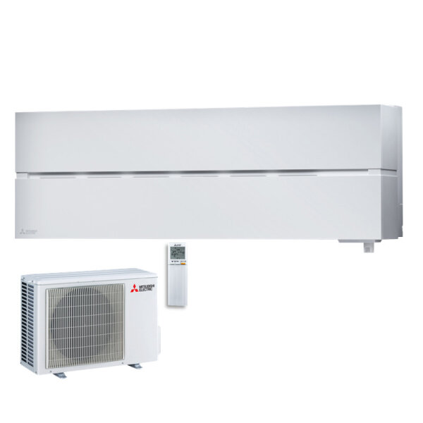 Mitsubishi Electric Set Wandgerät Diamond WiFi MSZ-LN35VG2W + MUZ-LN35VGHZ2 Hyper Heating 3,5 kW