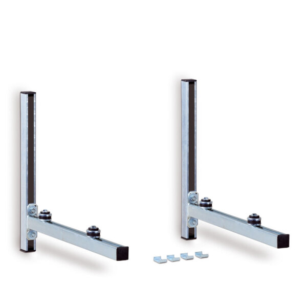 Müpro WK480  Konsolenset mit Schalldämmung, Länge: 480 mm Belastung bis zu 150 kg 2er Set