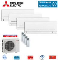 Mitsubishi Electric Set 4 Wandgeräte WiFi 3x...