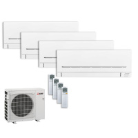 Mitsubishi Electric Set 4 Wandgeräte WiFi 3x...