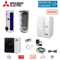 Mitsubishi Electric Set PUD-SHWM100YAA + EHSD-YM9D...