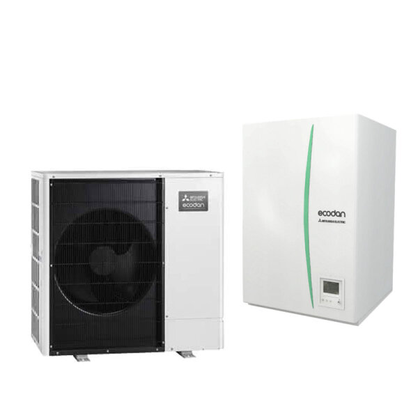 Mitsubishi Electric Zubadan Wärmepumpen Set PUHZ-SHW80YAA + EHSD-YM9D Hydromodul 8,0 kW 400V WiFi