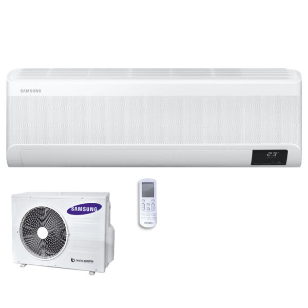 Samsung Set AC 026 TNXDKG + AC 026 RXADKG Wandgerät Wind-Free 2,6 kW | Raumgröße 25 - 30 m² | R32