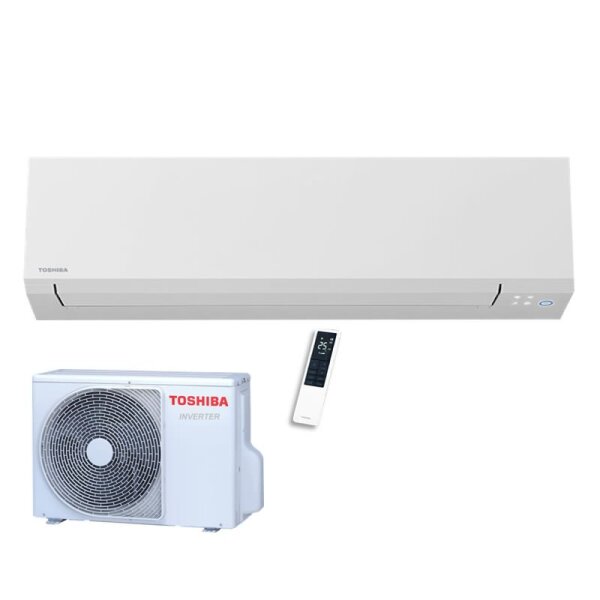 Toshiba Set RAS-B24G3KVSG-E + RAS-24J2AVSG-E1 WiFi Wandgerät Shorai Edge White 70 - 75 m² 7,0 kW R32
