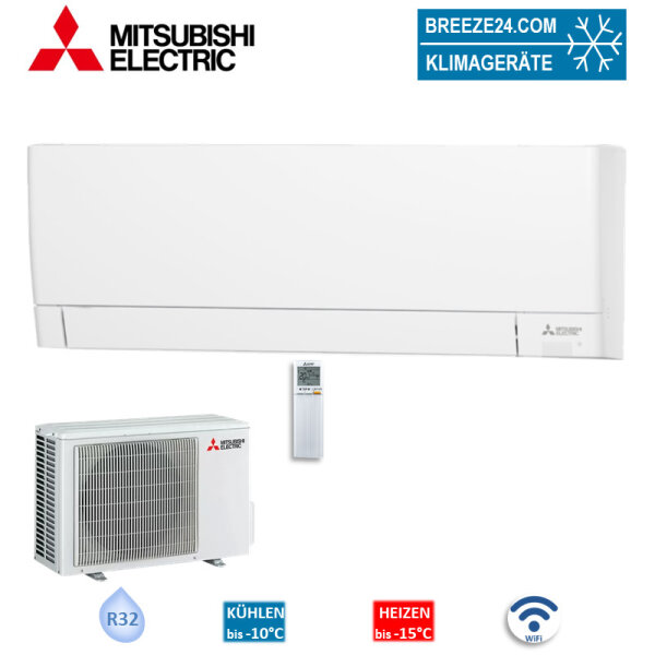Mitsubishi Electric Set MSZ-AY20VGKP + MUZ-AY20VG Wandgerät Kompakt WiFi 2,0 kW Raumgröße 20 - 25 m²