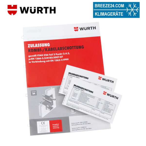 Würth Montageset für Brandschutzschaum Kombi 380 ml