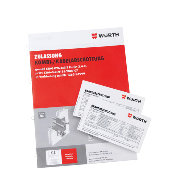 Würth Montageset für Brandschutzschaum Kombi 380 ml