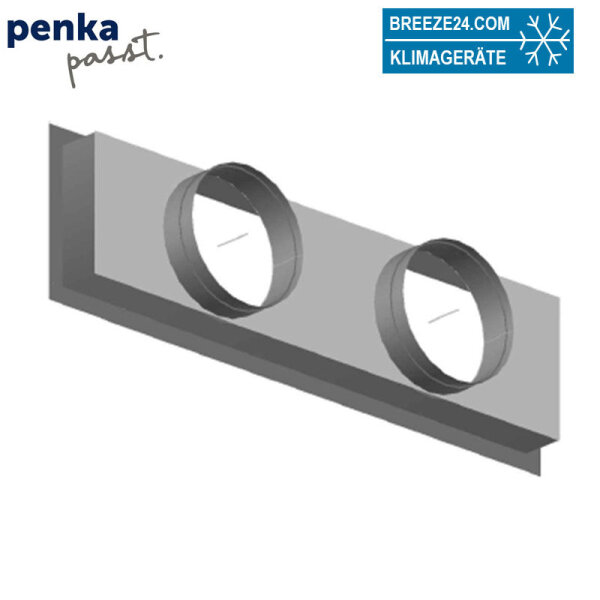 Penka Kanaladapter Abluft für Mitsubishi Electric PEFY-P15-32VMS1-E A_160x660-2xd16.flansch
