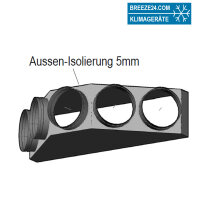 Penka Kanaladapter Zuluft für Mitsubishi Heavy...