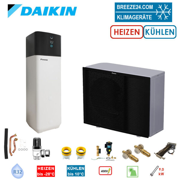 Daikin Altherma 3 H HT ECH2O Set EPRA16DW17 + ETSX16P50E7 Wärmepumpe + Hydrobox/Speicher 500L HS 9kW