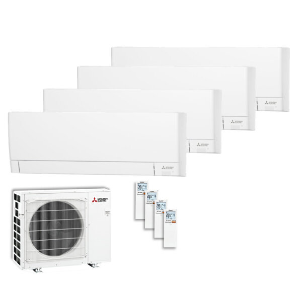 Mitsubishi Electric Set MSZ-AY20VGKP + MSZ-AY25VGKP + MSZ-AY35VGKP + MXZ-AY42VGKP + MSZ-4F72VF4 WiFi