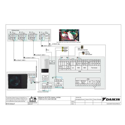 Daikin Altherma 3 H HT ECH2O Set EPRA18DW17 + ETSXB16P50E7 Wärmepumpe+Hydrobox/Speicher 500L HS 3 kW