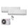 Toshiba Set 2 x RAS-B07J2KVG-E + 2M14U2AVG-E Wandgerät Seiya 2,0 kW R32 Klimaanlage (Auslaufmodell)