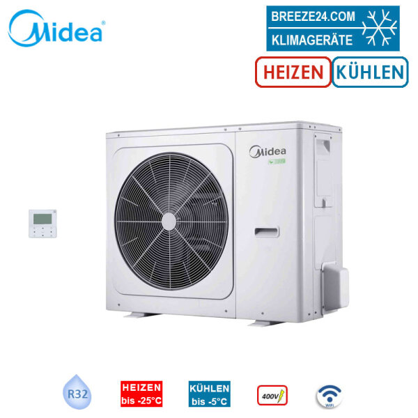 Midea Thermal Arctic MHA-V16W/D2RN8-B Luft/Wasser-Wärmepumpe Heizen 16.0 kW Kühlen 14.9 kW 400V R32