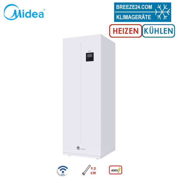 Midea Thermal Arctic HBT-A100/240CDS90GN8-B Hydromodul + Speicher 240 L Heizen Kühlen 9 kW Heizstab