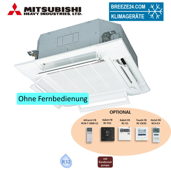Mitsubishi Heavy FDT112KXZE3-W 4-Wege-Deckenkassette 11,2 kW Komfortpaneel T-PSAE-5BW-E VRF R32