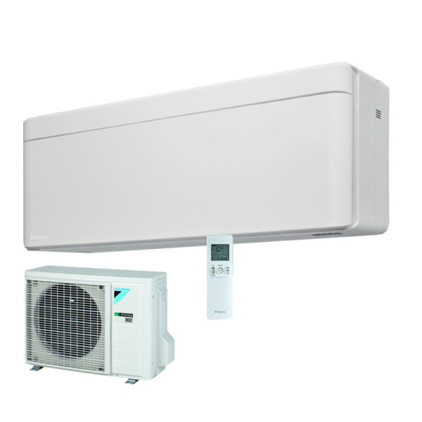 Daikin Set FTXTA30CW + RXTA30C2V1B Stylish Wandgerät weiss 3,0 kW WiFi Hyper Heating R32