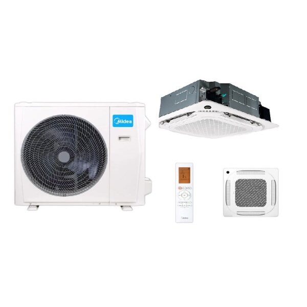 Midea Set 4-Wege-Deckenkasseette MCD1-55FNXDO-ME Blende T-MBQ4-04AWD + MOX630-55HFN8-ME 15 kW | 400V