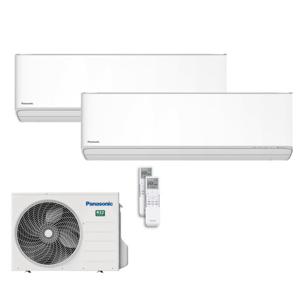 Panasonic Set 2 Wandgeräte 1,6/2,5 kW CS-MZ16ZKE + CZ-Z25ZKEW + CU-2Z35TBE -  R32 Klimaanlage