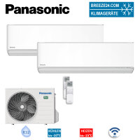 Panasonic Set 2 Wandger&auml;te WiFi 2,0/5,0 kW...