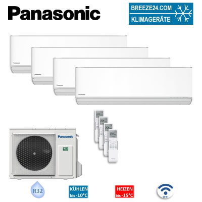 Panasonic Set CS-MZ16CKE + 2 x CS-Z20CKEW + CS-Z35CKEW + CU-4Z68CBE WiFi 1,6/2,0/2,0/3,5 kW