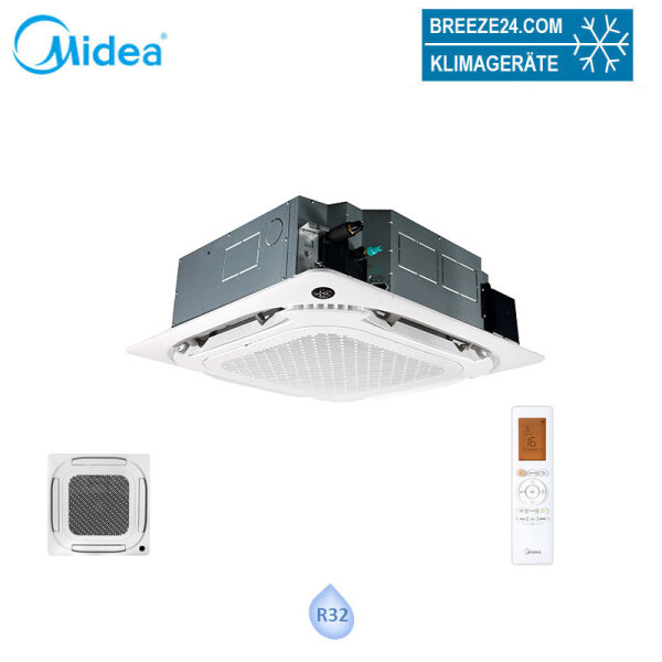 Midea MCD1-24FNXD0-ME 4-Wege-Deckenkassette mit Blende T-MBQ4-04A1 | 7.0 | 7.6 kW | Raum 70 - 75 m²