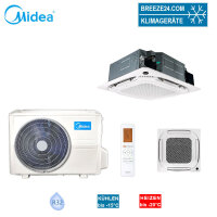 Midea Set 4-Wege-Deckenkasseette MCD1-24FNXD0-ME Blende...