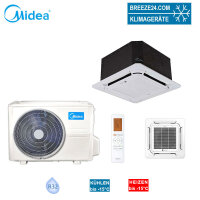 Midea Set 4-Wege-Deckenkasseette MCA3U-18FNXD0-ME Blende...