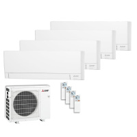 Mitsubishi Electric Set 4 Wandgeräte WiFi...