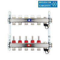 Fußbodenheizungsverteiler aus Edelstahl mit...